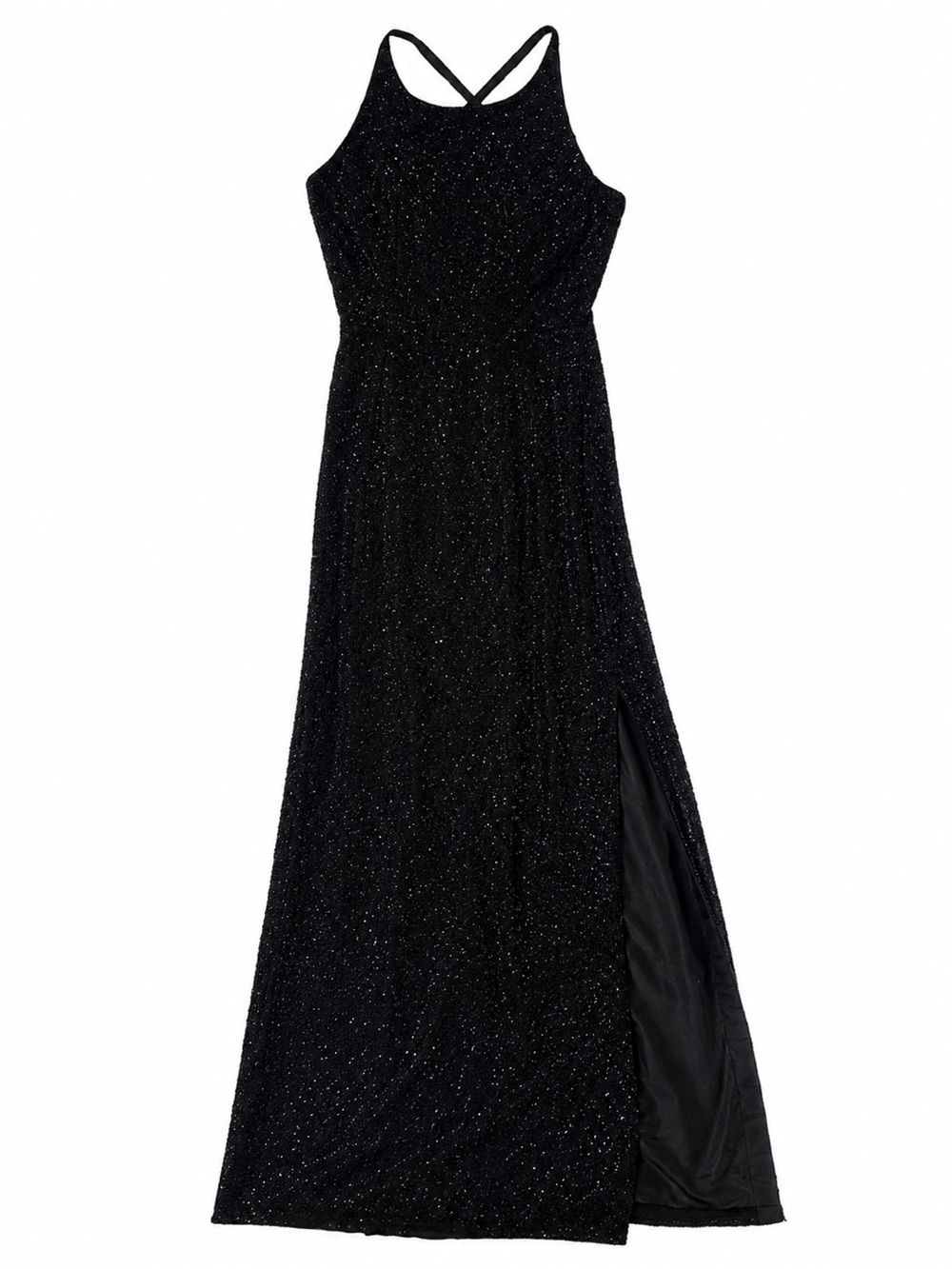 Black Beaded Evening Gown Formal Dress Size Small Nwt Retails $278